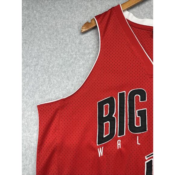 Big Ben Wallace 3 Vintage #3 Detroit Pistons Red Mesh Basketball Jersey (XL) - Picture 6 of 12